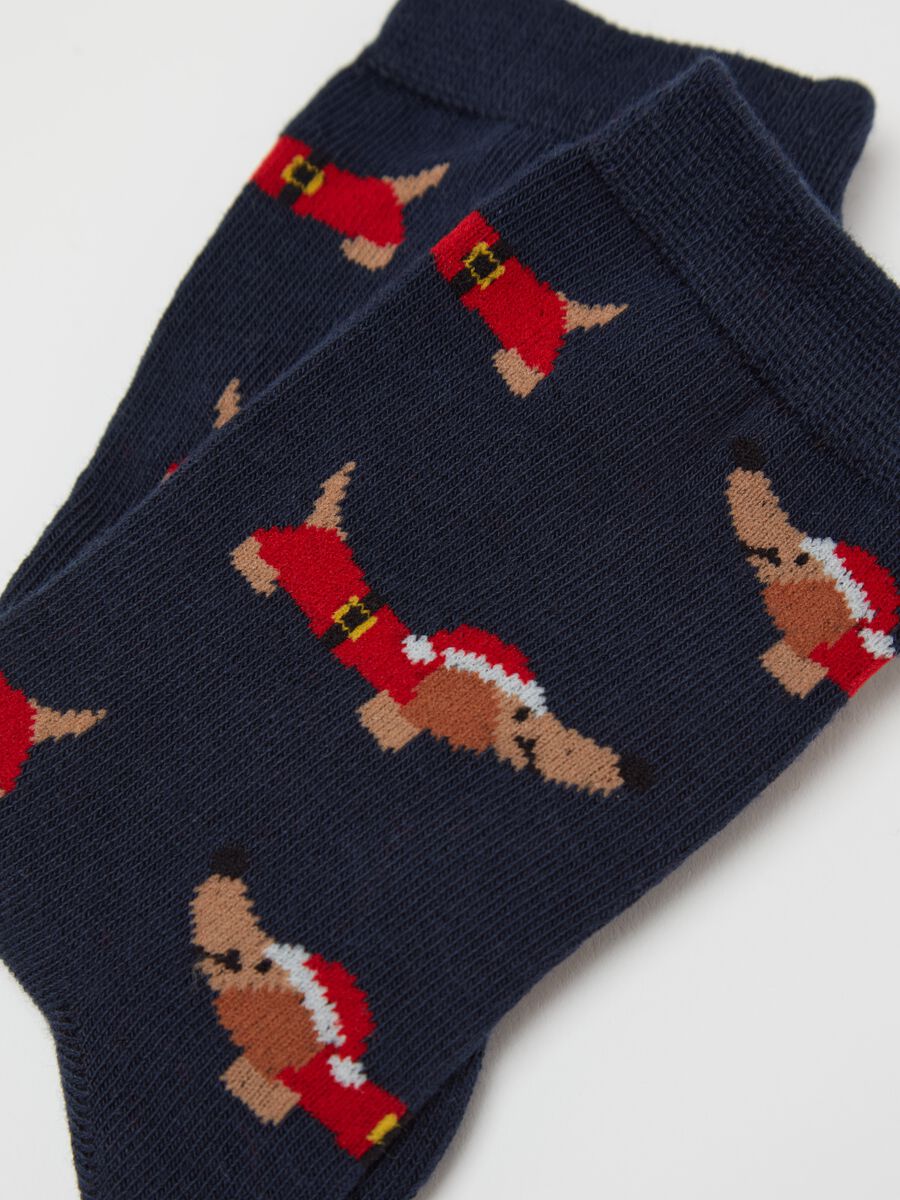 Two-pair pack socks in organic cotton with Christmas design_2