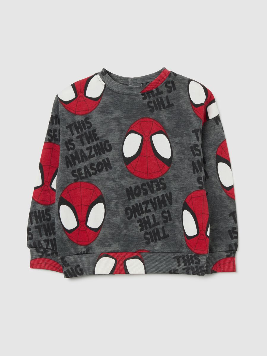 Felpa da bambino multicolor in puro cotone di Spider-Man_0