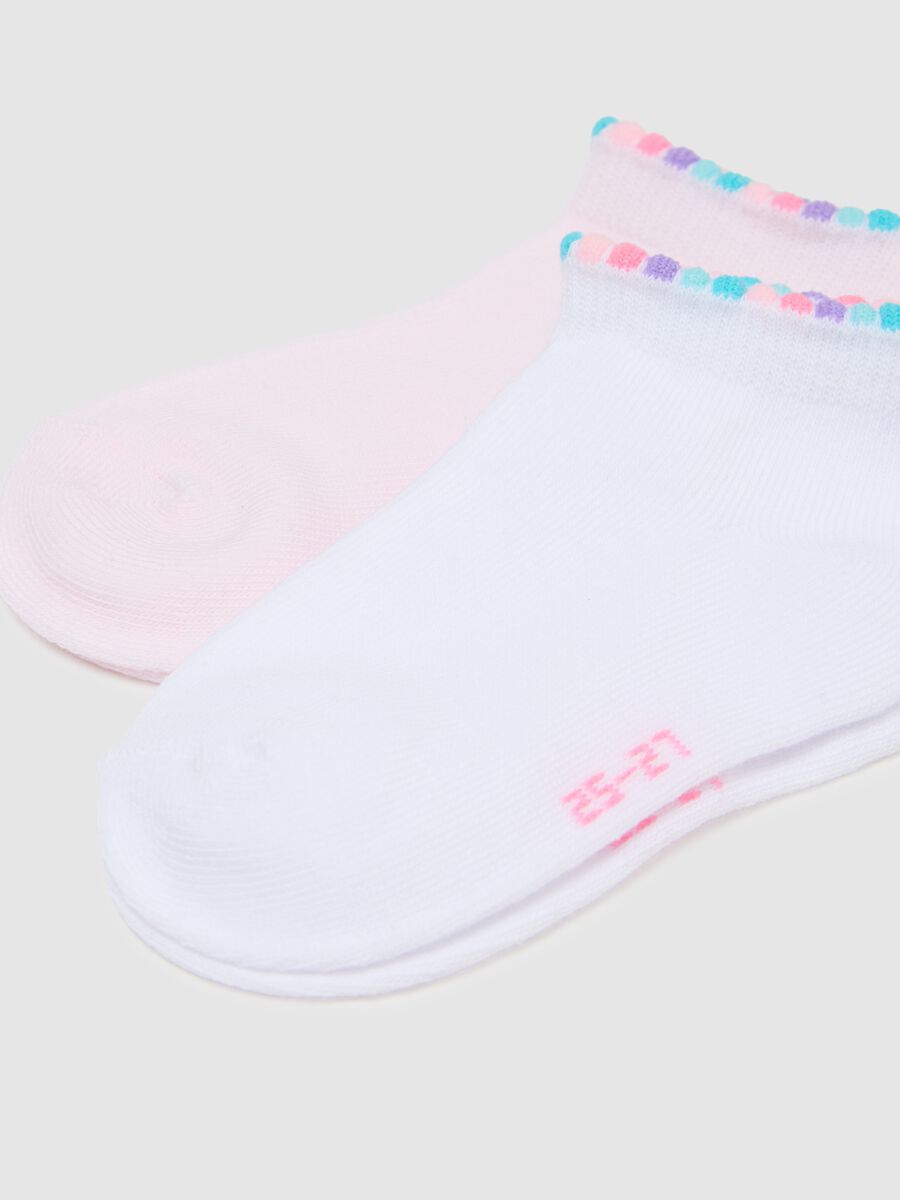 Elasticated multicolour cotton socks for girls_1