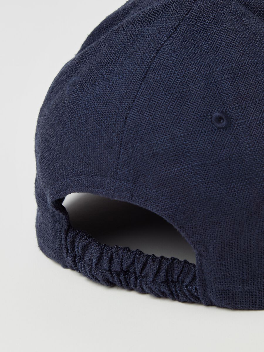 Baseball cap in viscose and linen_2
