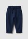 Blue jogger trousers for girls in stretch cotton regular fit_0