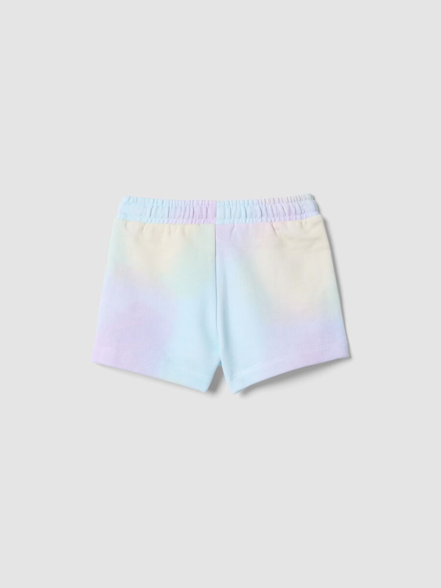 Multicolour pure cotton regular fit shorts for girls_1