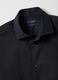 Camicia in cotone elasticizzato nera slim fit_5