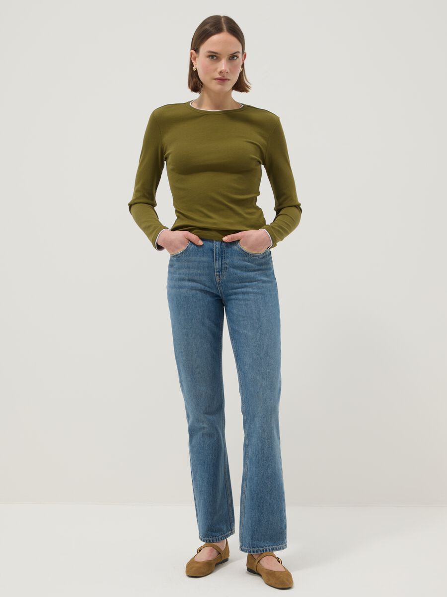 Pure Cotton Green Long Sleeve Regular Fit Shirt_2