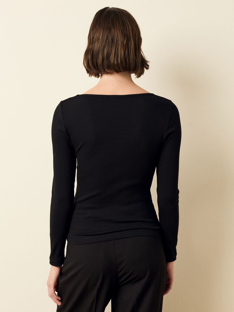 Ribbed T-shirt with long sleeves_2