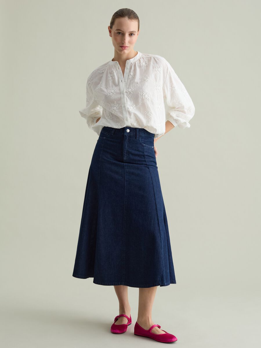 Shirt with all-over floral embroidery_1