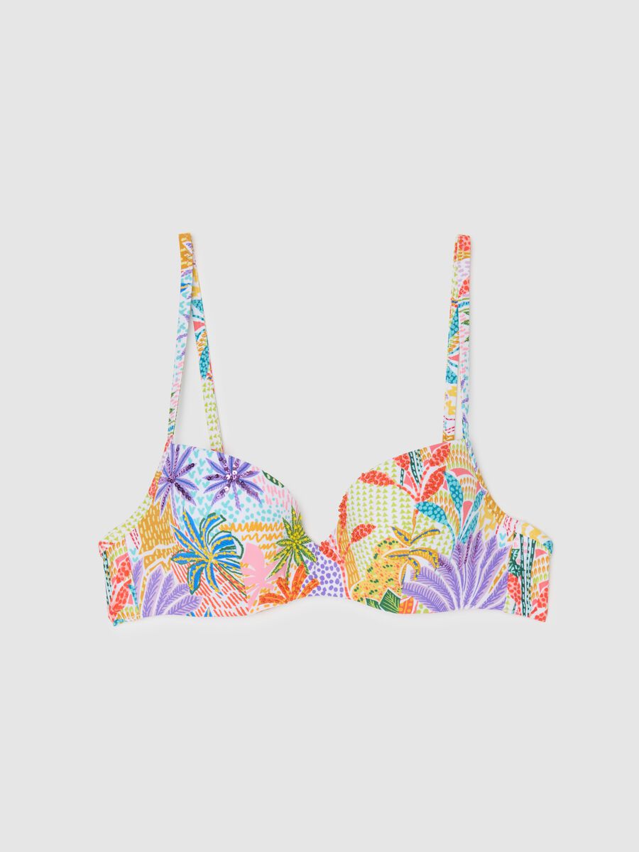 Women's multicoloured stretch fabric bikini_4