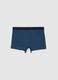 Boys' blue cotton blend regular fit boxers_1