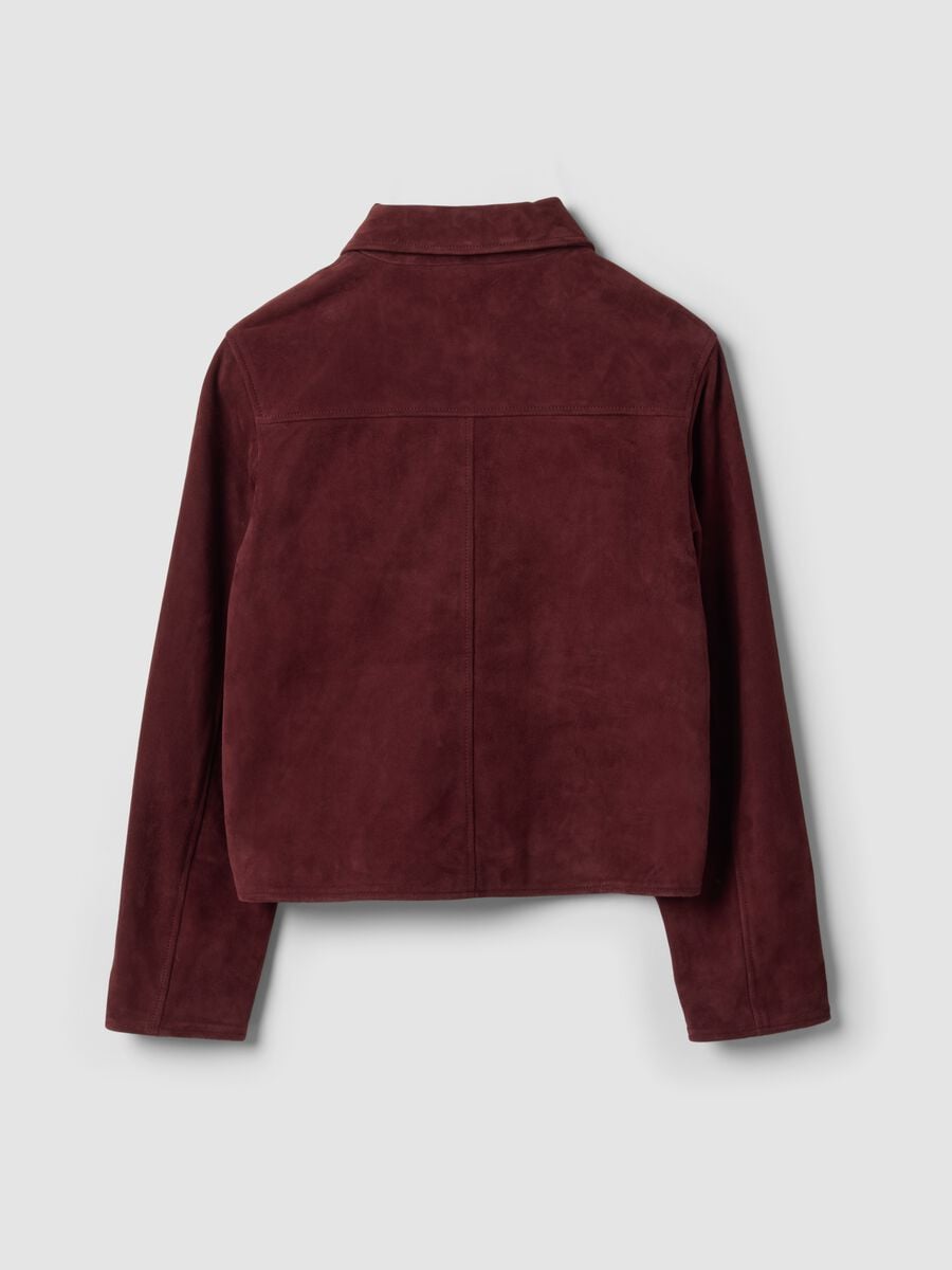 Giacca rossa in vera pelle regular fit_6