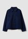 Blue pure cotton regular-fit shacket_0
