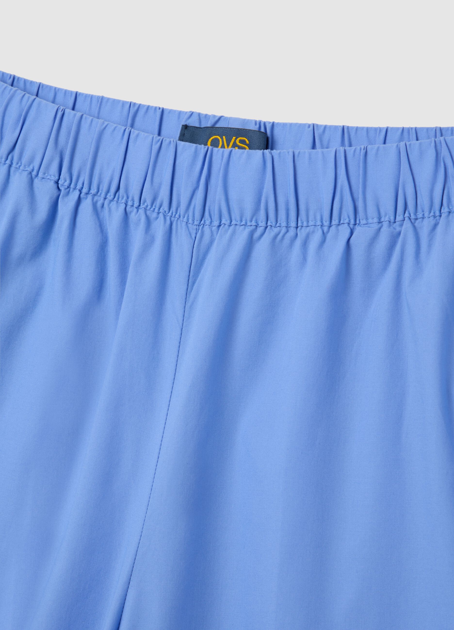 Women's Regular Fit Light Blue Culotte Trousers