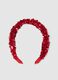 Red girl's headband with sequins_0