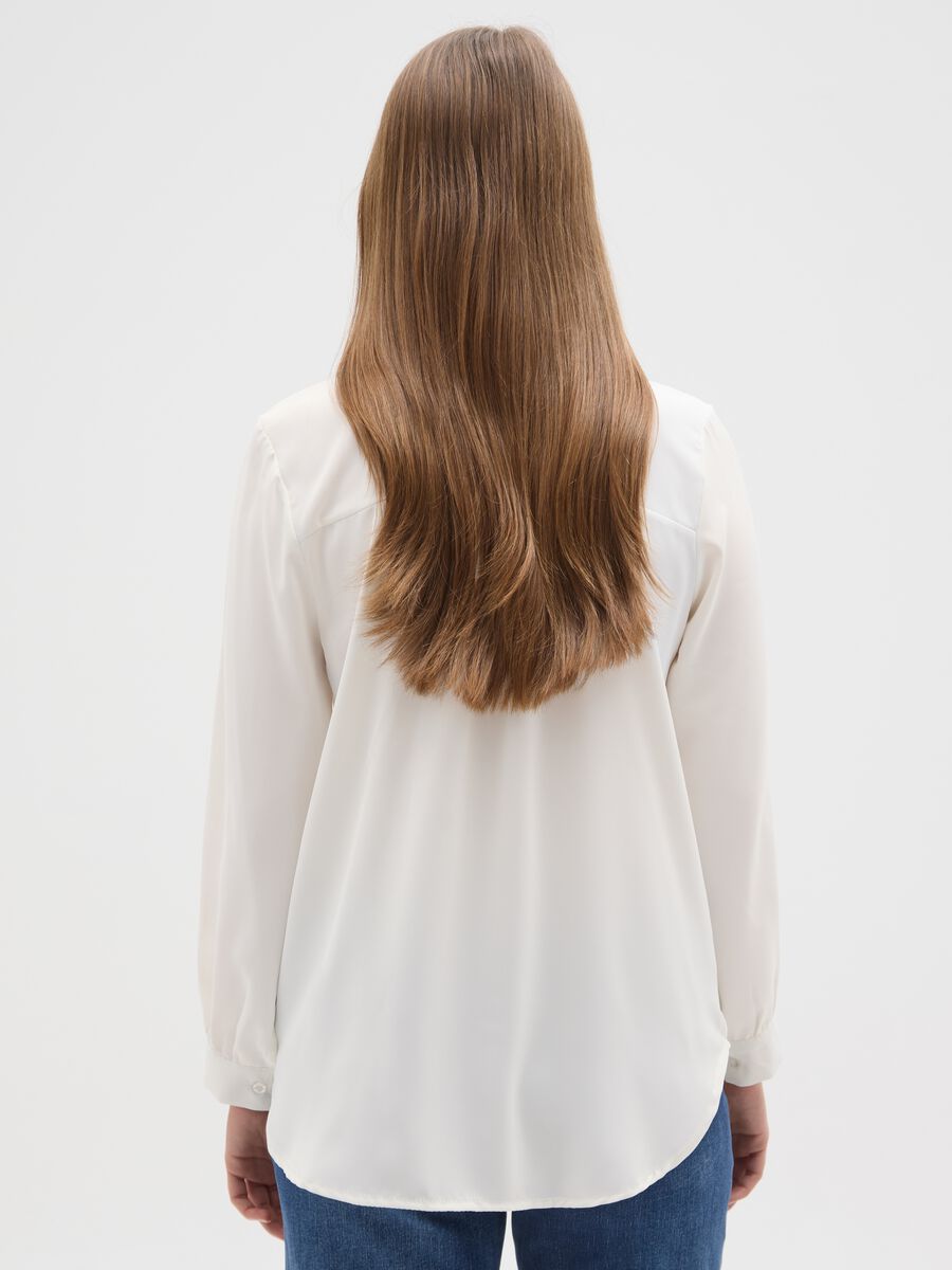 Camicia bianca regular fit con glitter_2