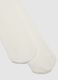 Girls' White Tights in Stretch Fabric_1