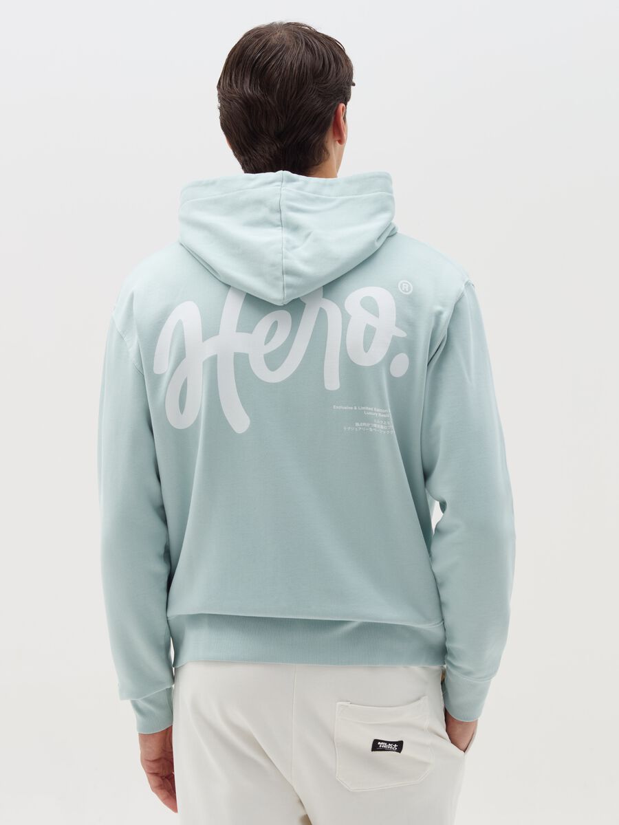 Full-zip sweatshirt with hood and print_3