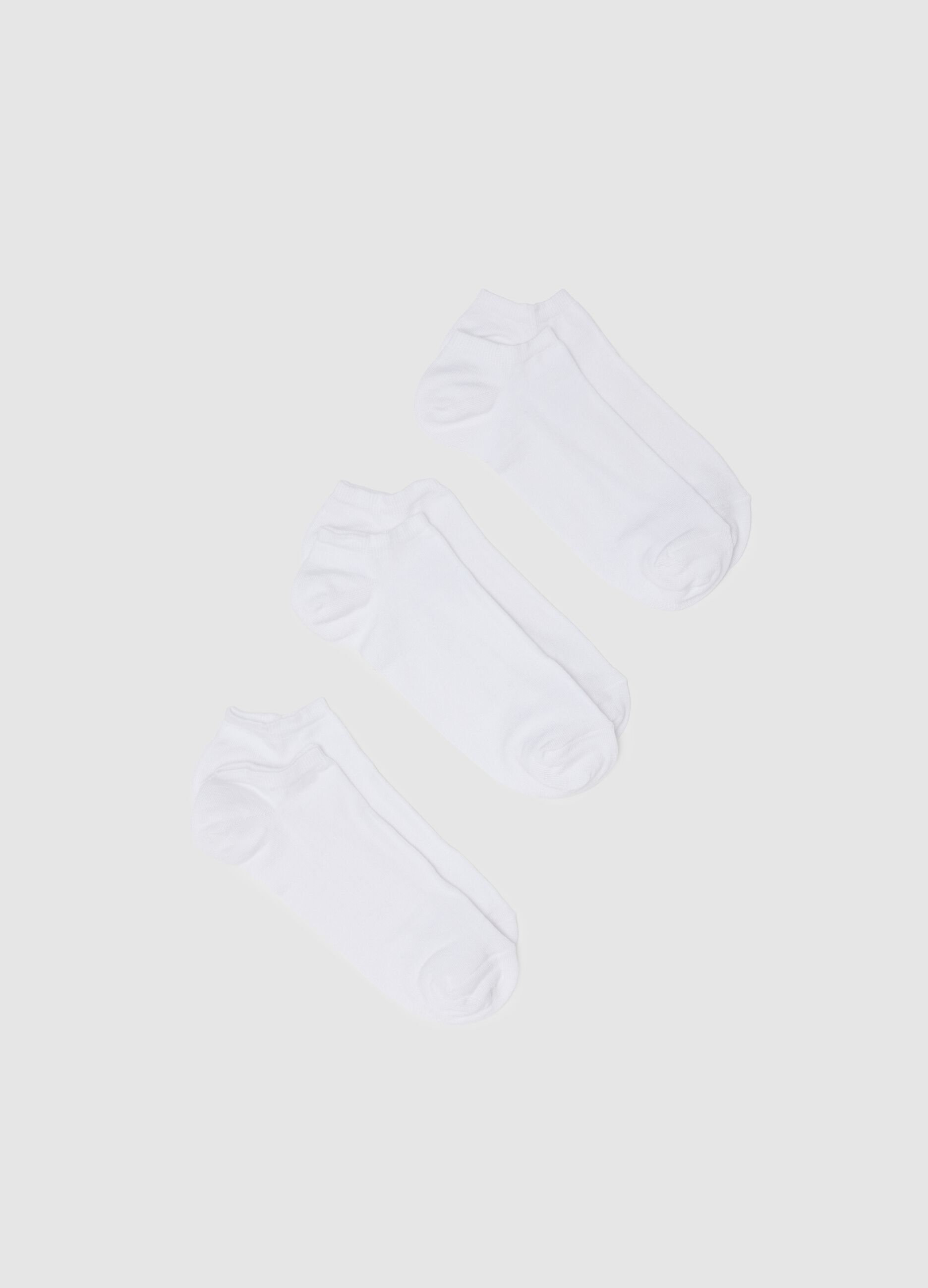 Tripack White Socks