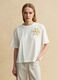 White pure cotton regular-fit T-shirt with floral appliqu&eacute;_2