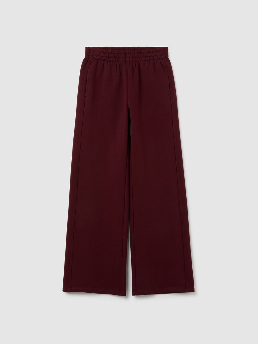 Relaxed Red Cotton Blend Trousers_5