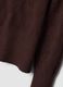 Brown openwork viscose-blend jumper, regular fit_1