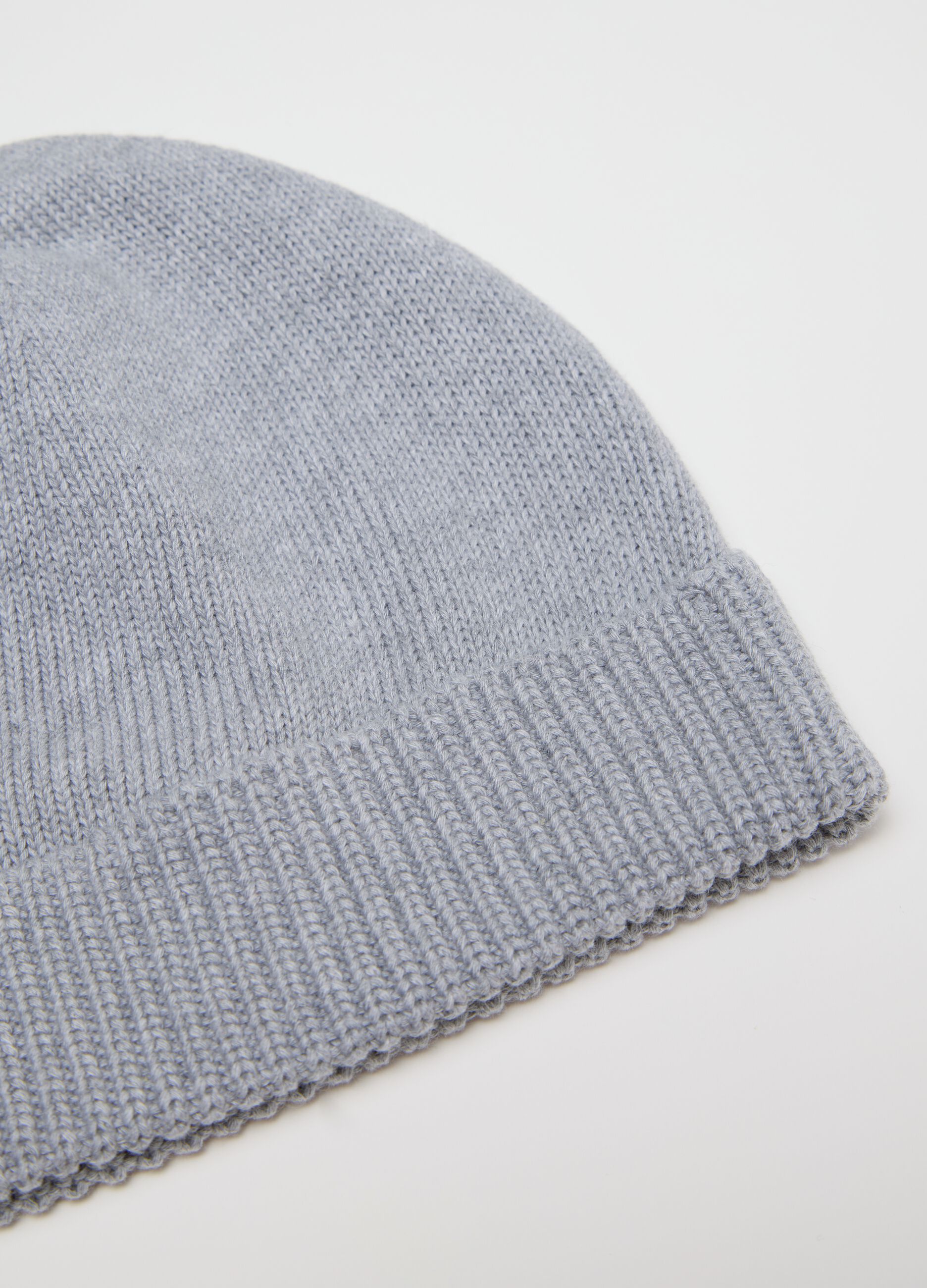 Cappello beanie da uomo in puro cotone grigio QUID