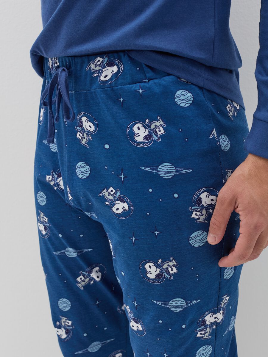 Long pyjamas with Snoopy astronaut print_2