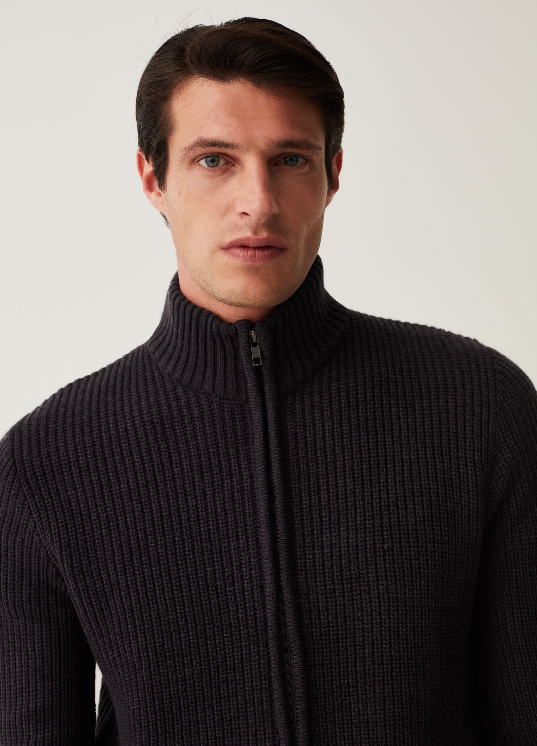 Cardigan full-zip a coste_1