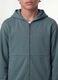 Green organic cotton zip-up hoodie for boys, relaxed fit_2
