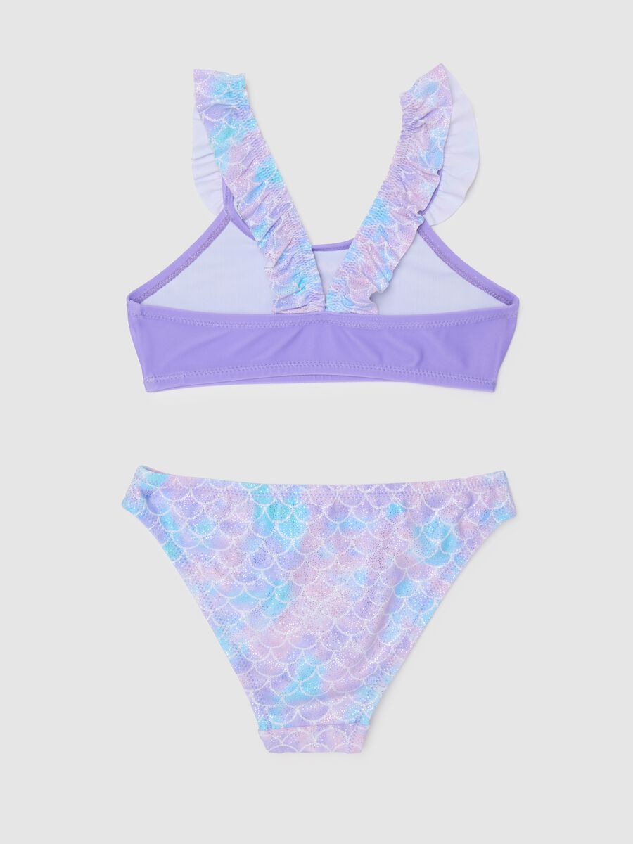 Girls' multicolour stretch blend bikini_1