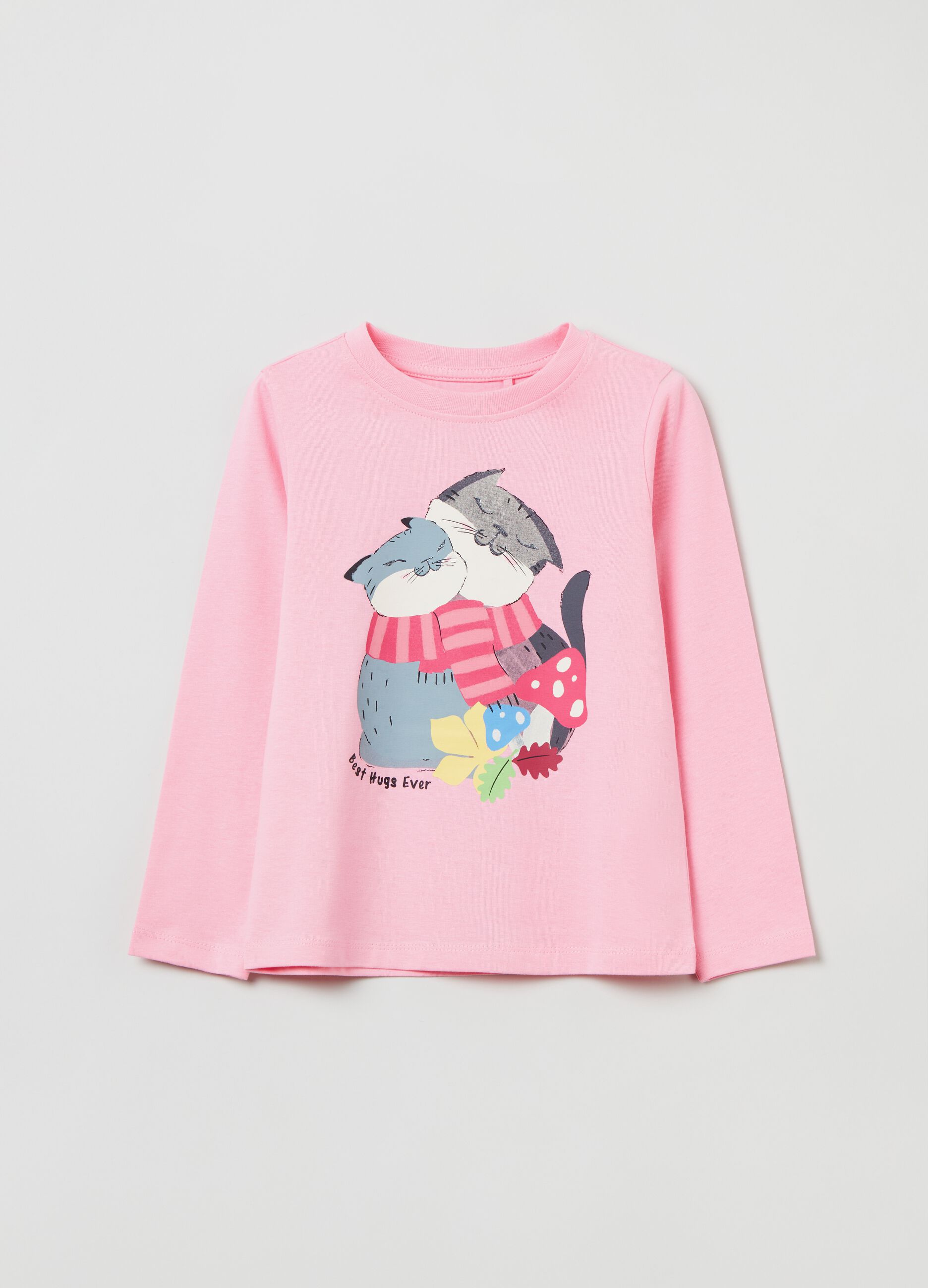 T-shirt a maniche lunghe con stampa