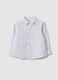 Children's regular fit striped multicolour linen-cotton blend shirt_0