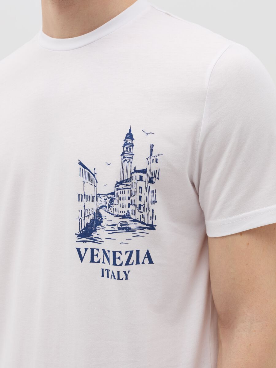 Cotton T-shirt with "Venezia" print_2