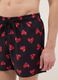 Black beach boxers with Keith Haring heart prints_3