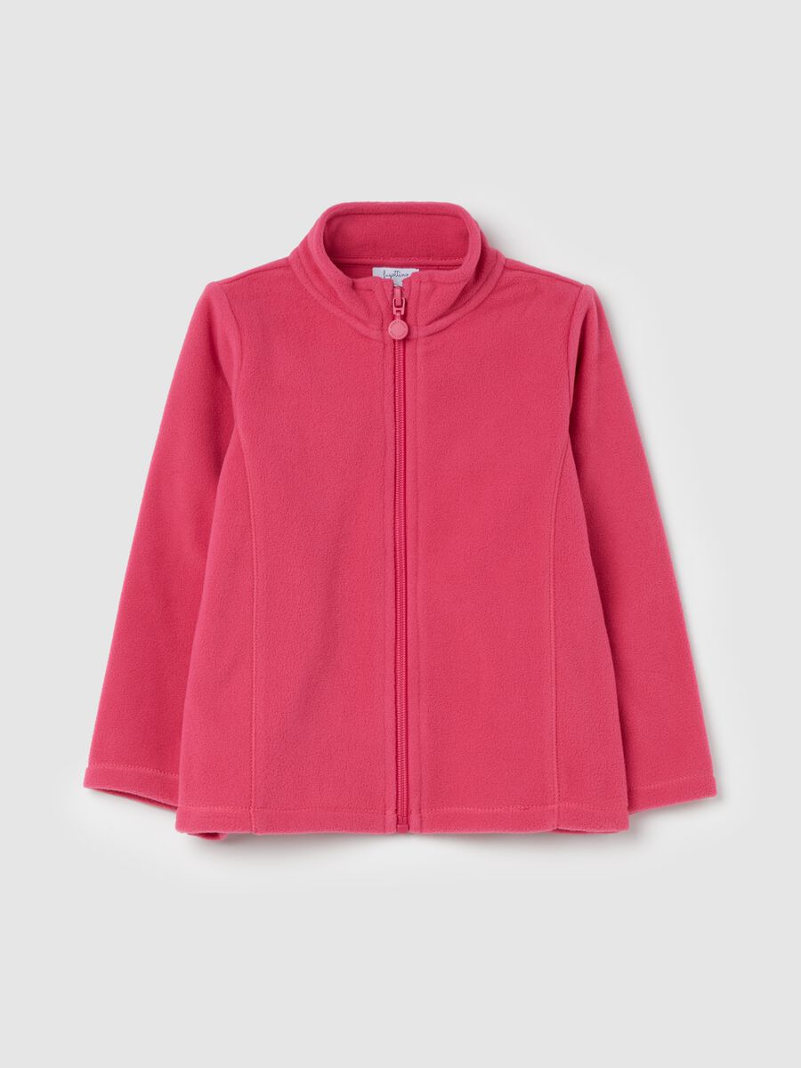 Full-zip in pile tinta unita_0