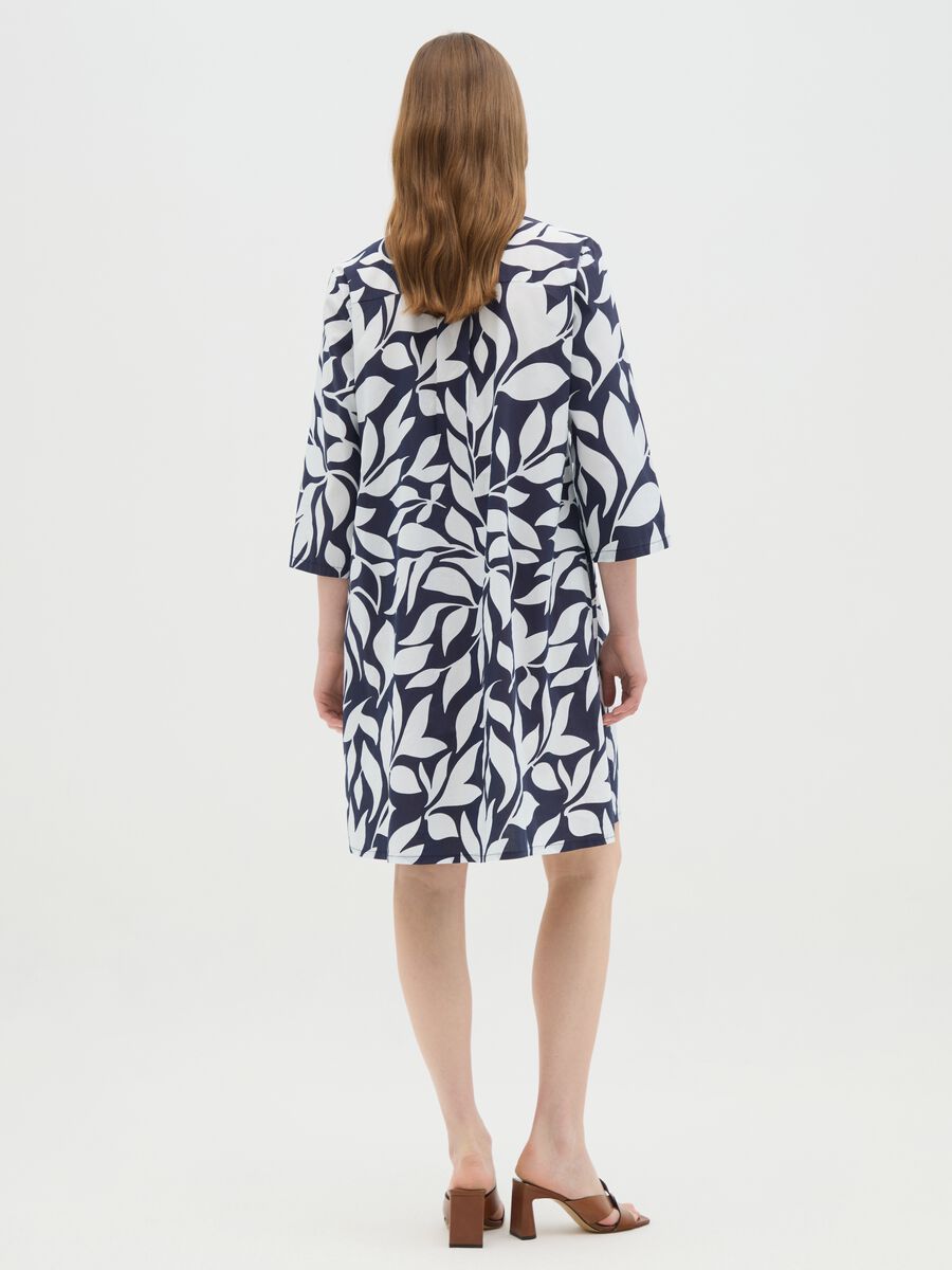 Women's Multicolour Cotton Shirt Dress Regular Fit_3