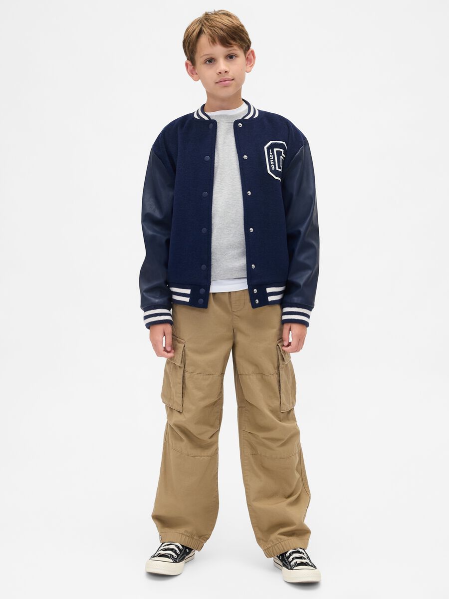 Pantaloni cargo beige_0