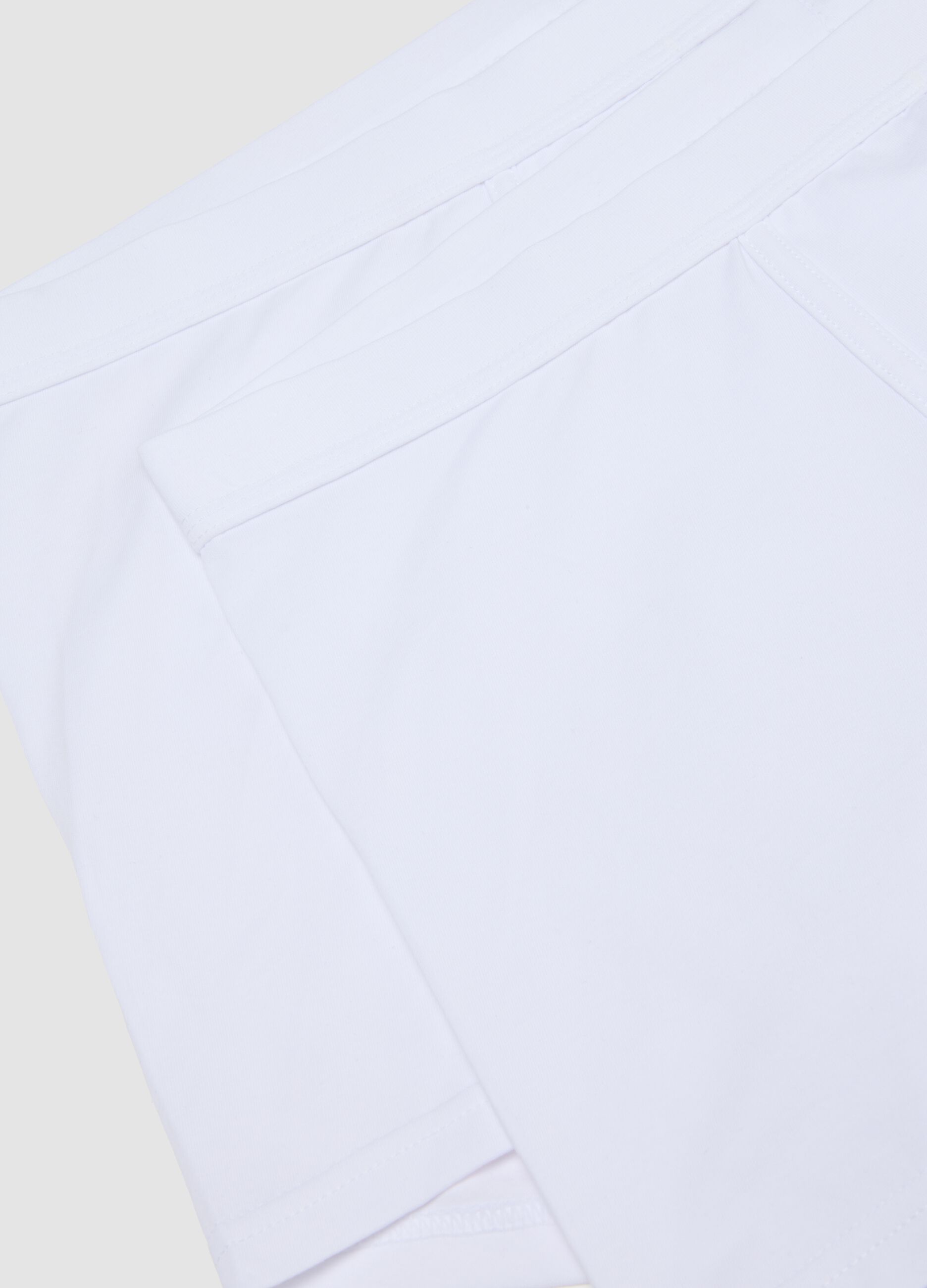 2-pack of white Supima cotton stretch boxers