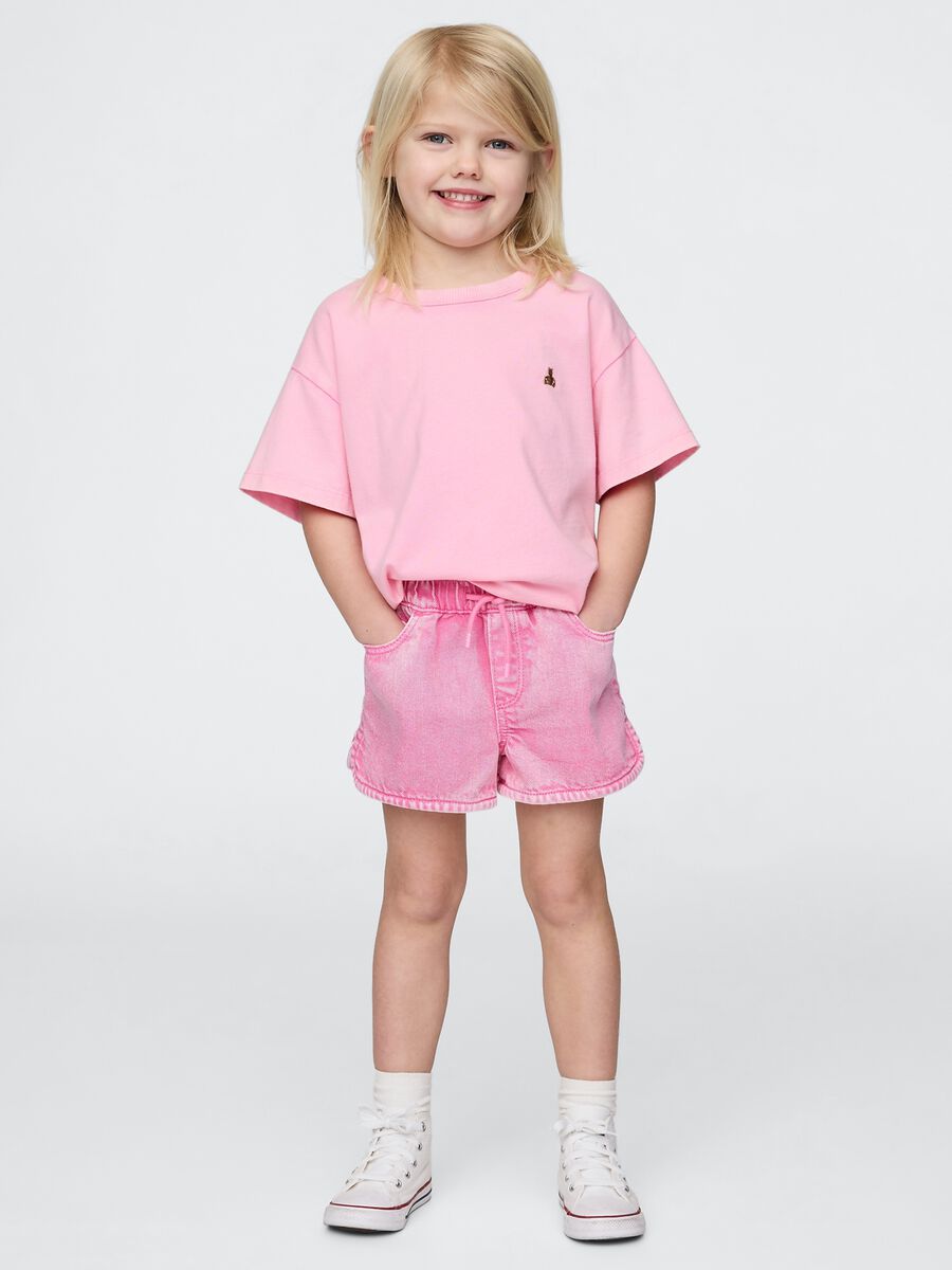 Girls' pink denim shorts by GAP Kids_0