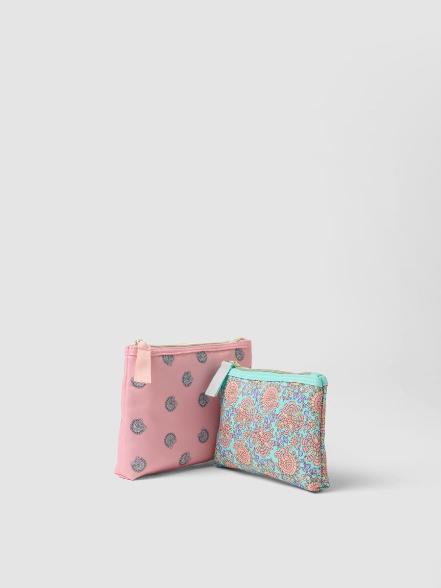 Multicolour pouch set with patterns_1