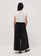 Girls' black pure cotton wide leg trousers_2