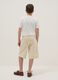 Boys' Beige Pure Cotton Baggy Shorts_1