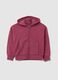Girls' pink pure cotton hoodie regular fit_0