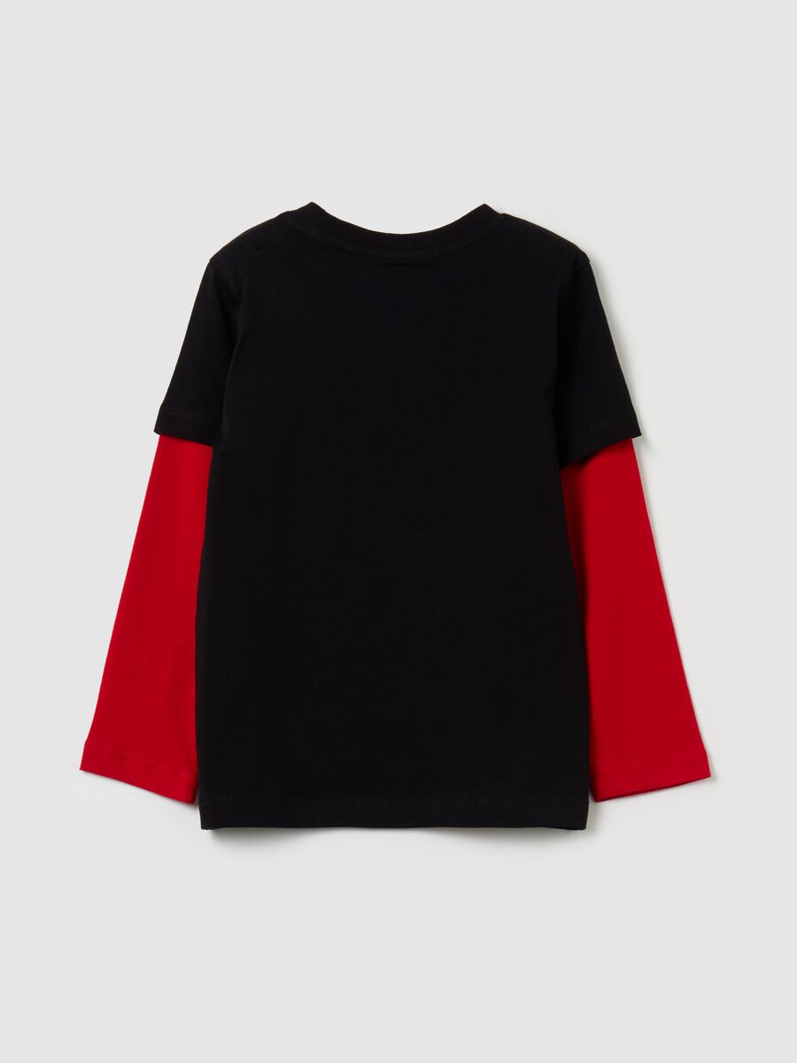 T-shirt with long sleeves and Spider-Man print_1