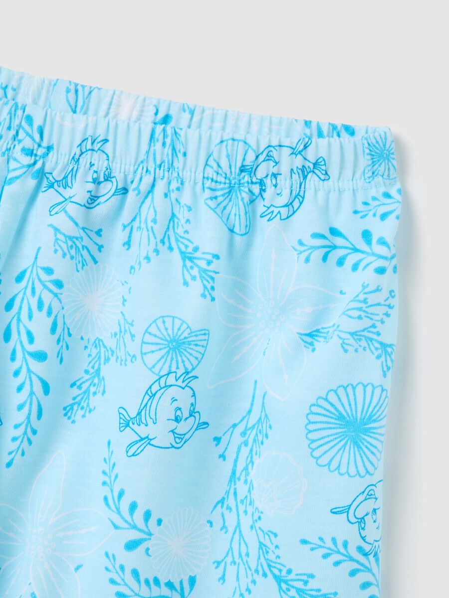 Pigiama da bambina in puro cotone bianco regular fit_2