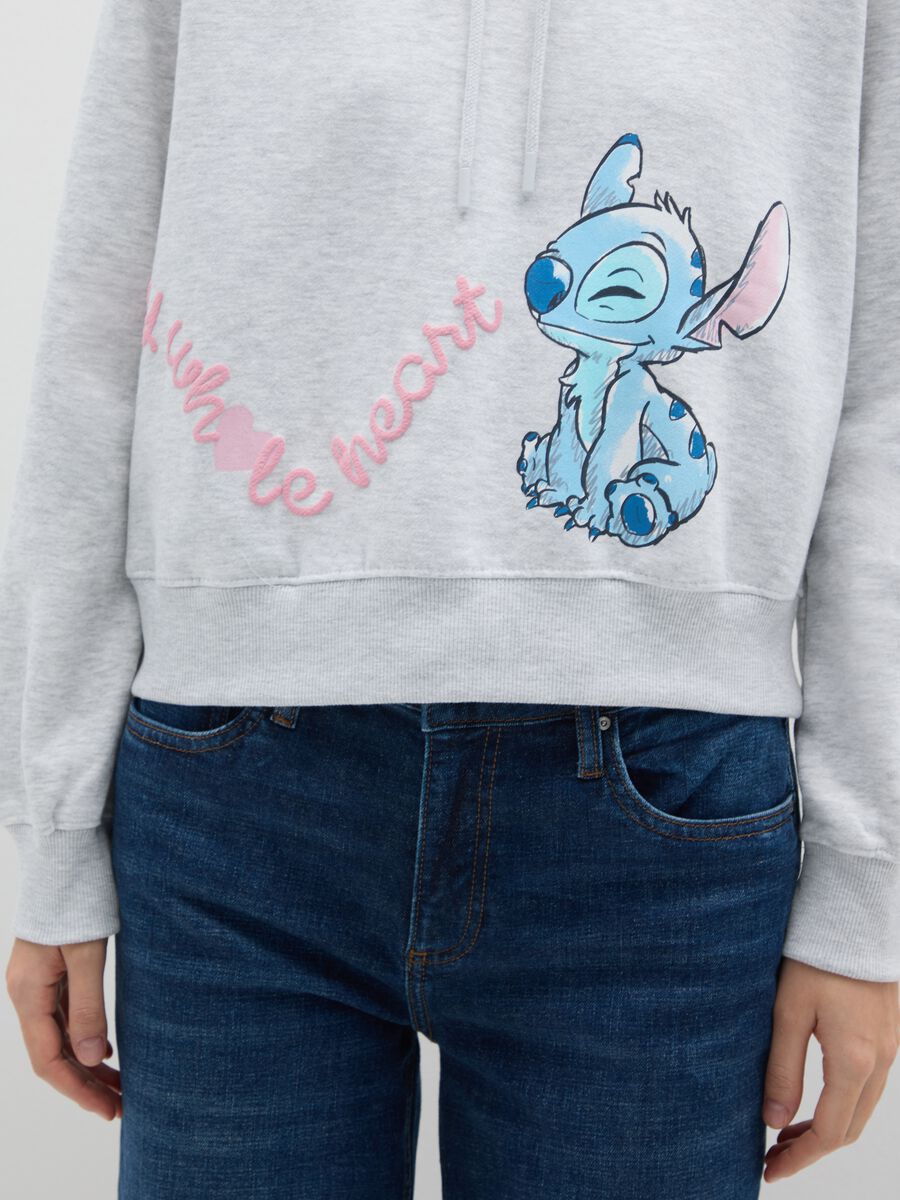 Felpa in misto cotone grigia regular fit_3