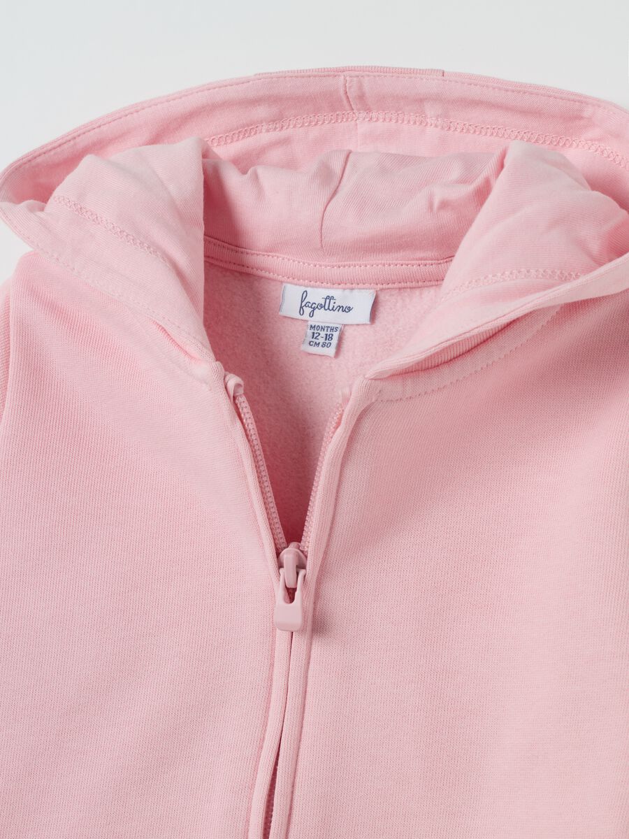 Organic cotton full-zip sweatshirt with hood_2