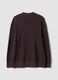 Polo marrone in puro cotone con zip e collo classico_6