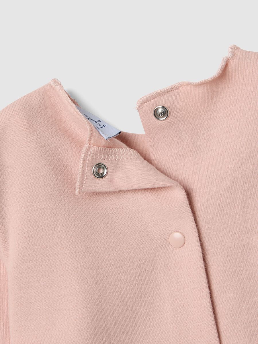 Pink Baby Cotton Stretch Top and Trousers Set_3