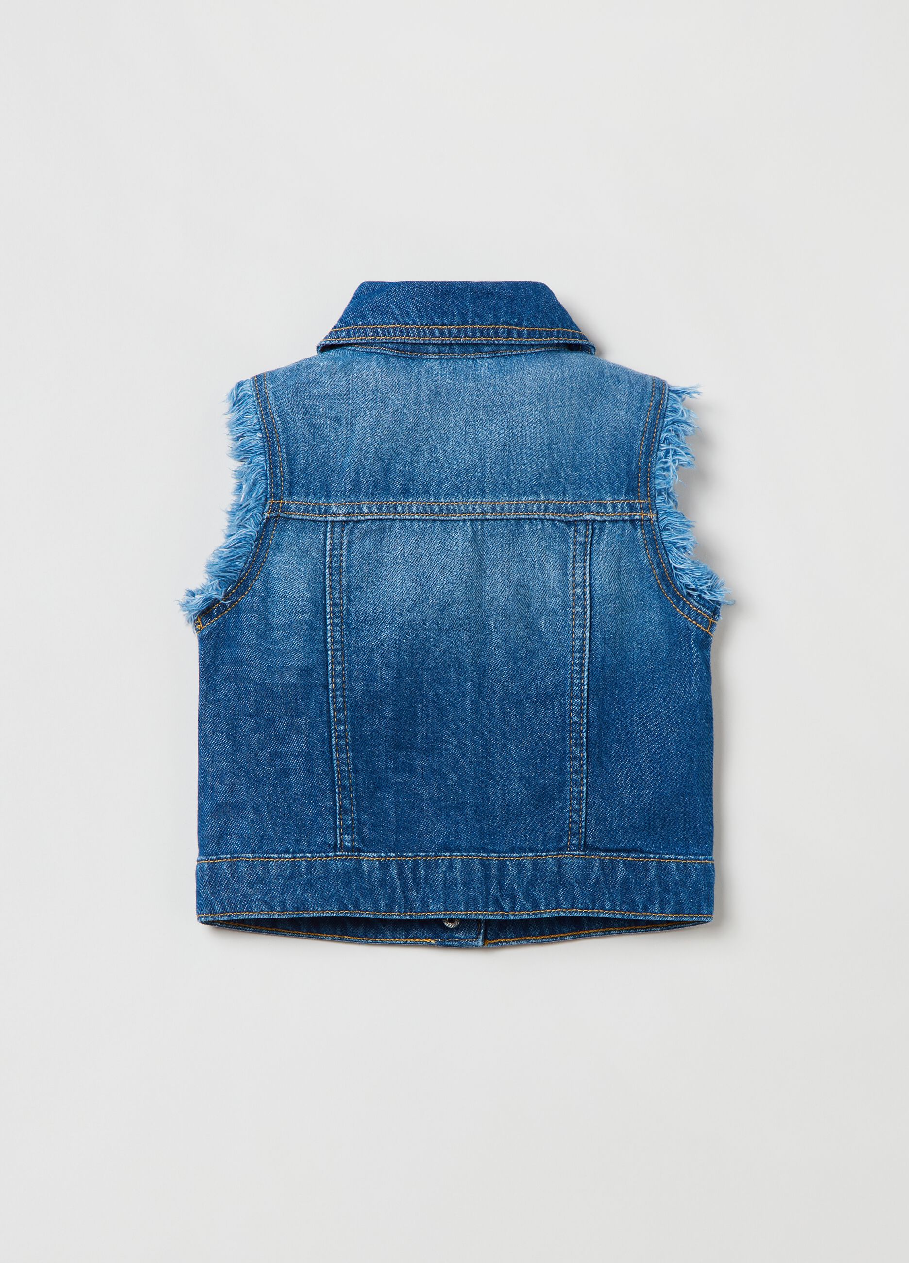 Gilet jeans bambina sale
