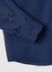 Slim fit blue pure cotton shirt_5