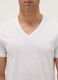 Two-Pack White T-Shirts with Deep V-Neck in Pure Cotton Regular Fit_1
